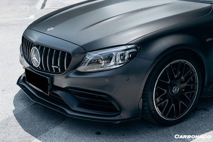 2015-2021 Mercedes Benz W205 C63/S AMG Coupe BKSS Style Carbon Fiber Front Lip - Carbonado Aero