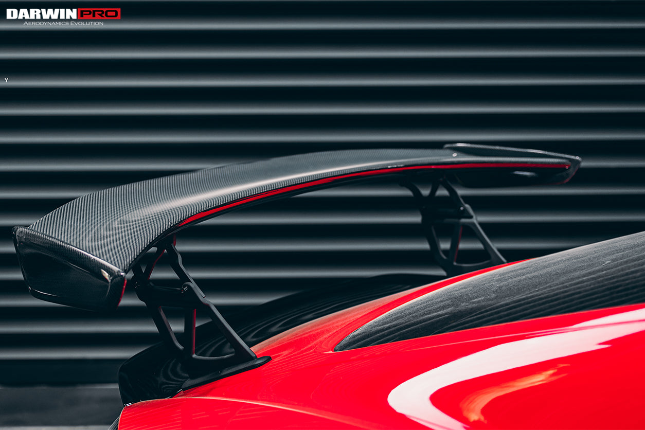 2016-2023 Porsche 718 Cayman/Boxster BKSS Style Carbon Fiber Trunk Spoiler - DarwinPRO Aerodynamics