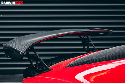 2016-2023 Porsche 718 Cayman/Boxster BKSS Style Carbon Fiber Trunk Spoiler - DarwinPRO Aerodynamics