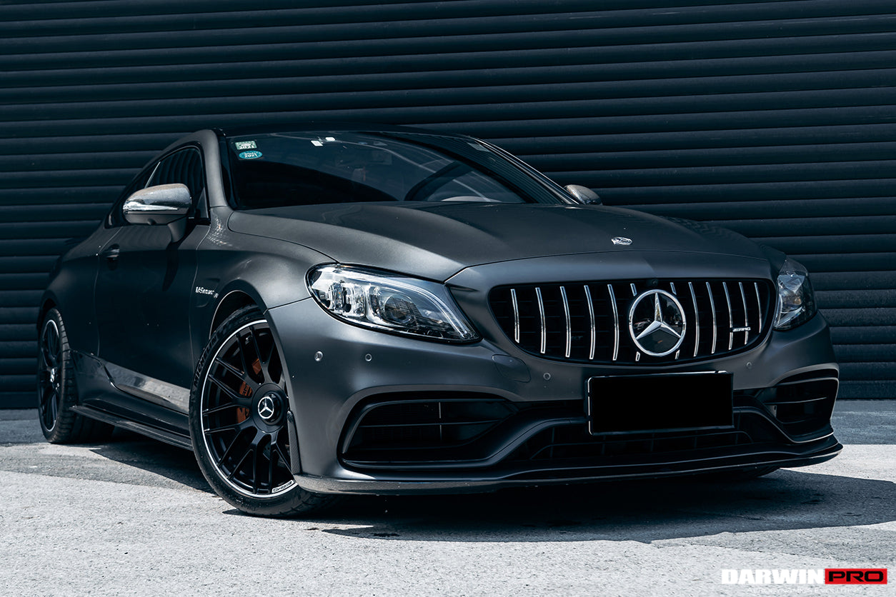 2015-2021 Mercedes Benz W205 C63/S AMG Coupe BKSS Style Carbon Fiber Front Lip - DarwinPRO Aerodynamics