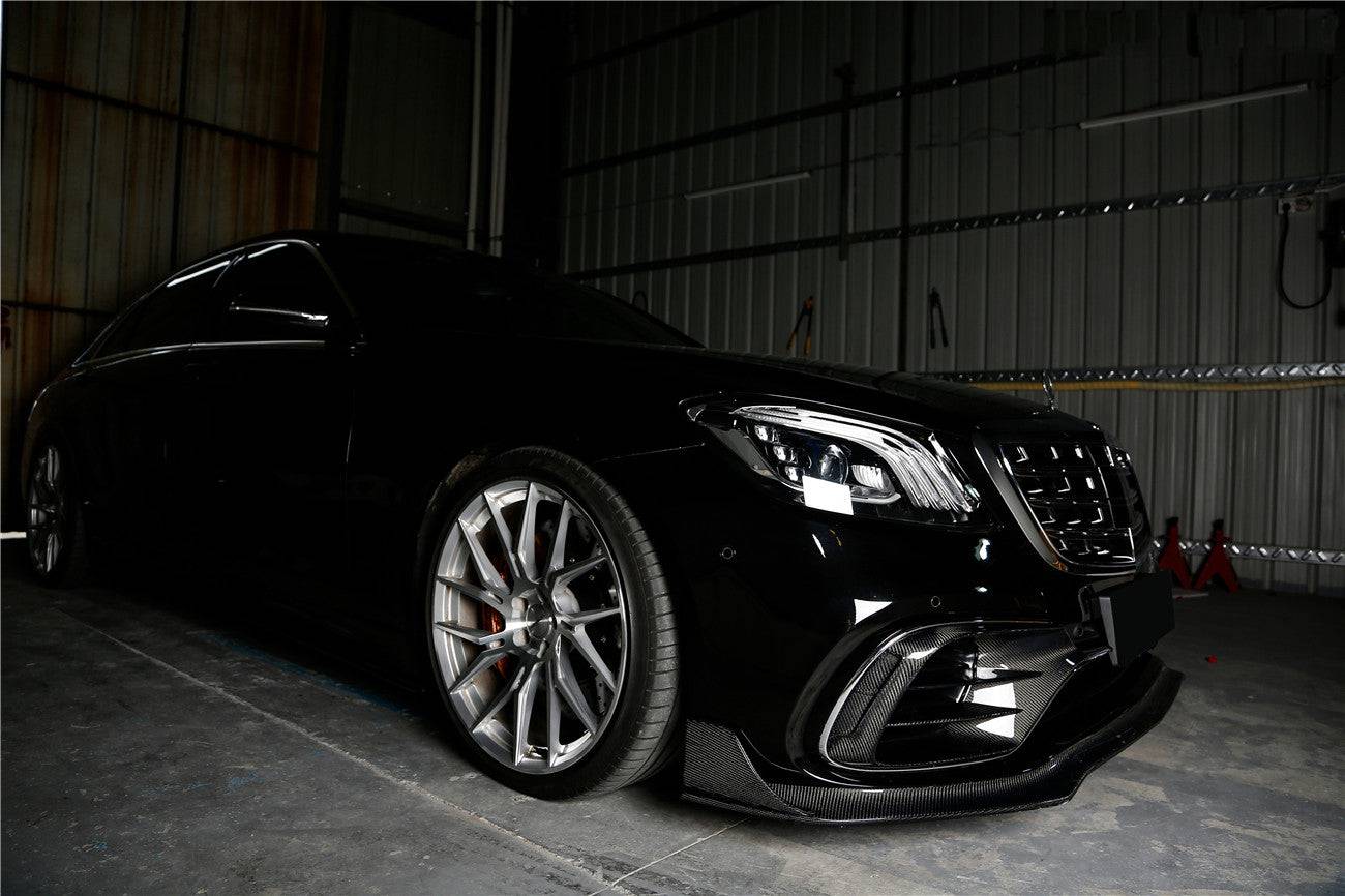 2017-2020 Mercedes Benz S63 AMG W222.2 Sedan MSY Style Carbon Fiber Front Lip - Carbonado Aero