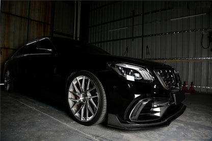 2017-2020 Mercedes Benz S63 AMG W222.2 Sedan MSY Style Carbon Fiber Front Lip - Carbonado Aero