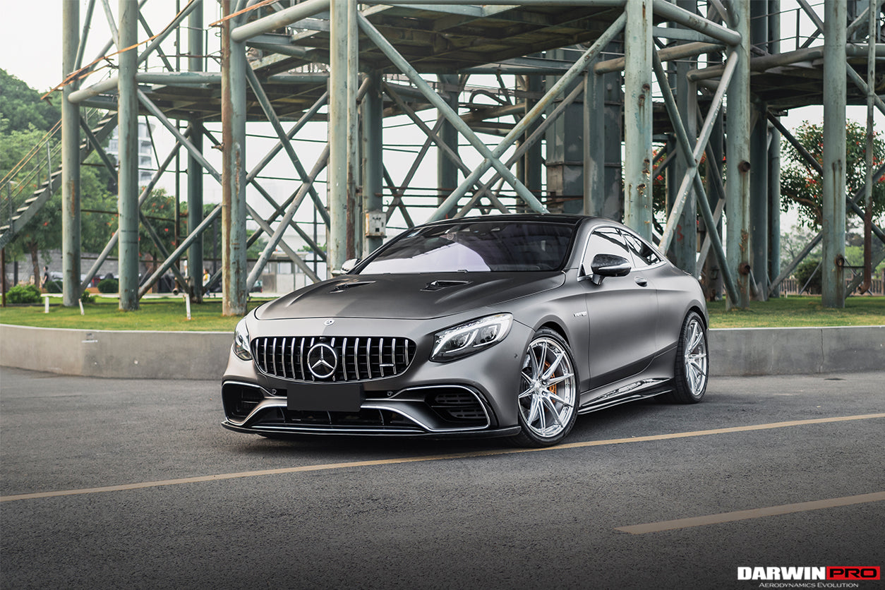 2018-2021 Mercedes Benz C217 S63/S65 AMG Coupe BKSS Style Carbon Fiber Front Lip - DarwinPRO Aerodynamics