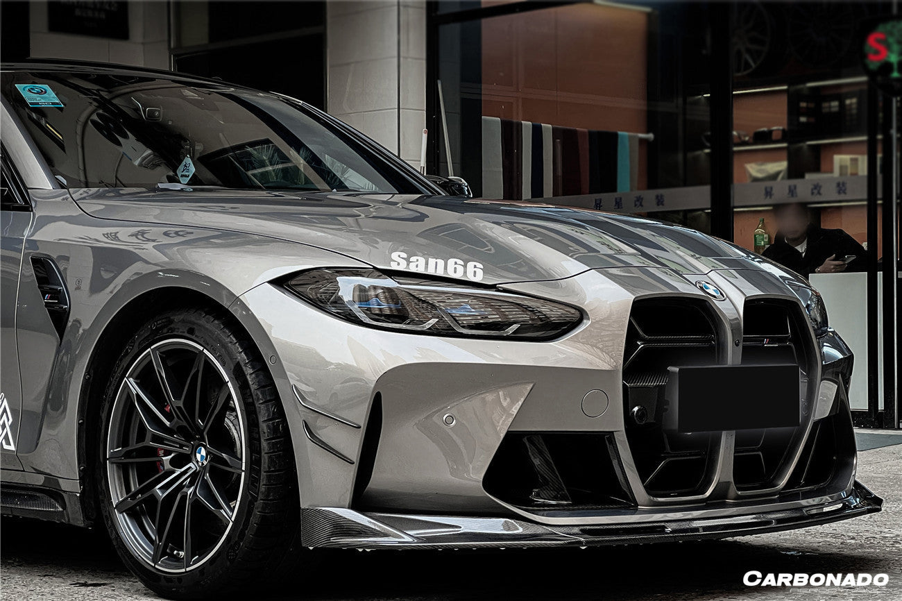 2021-UP BMW M3 G80 M4 G82/G83 MP Style Carbon Fiber Front Canards - Carbonado