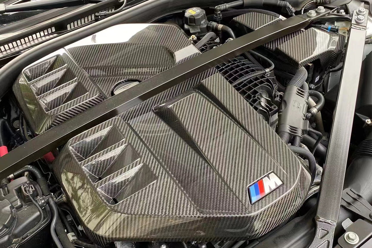 2021-UP BMW M3 G80 M4 G82/G83 DRY Carbon Fiber Engine Cover - DarwinPRO Aerodynamics