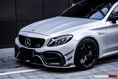 2015-2021 Mercedes Benz W205 C63/S AMG Coupe IMP Performance Partial Carbon Fiber Front Bumper - DarwinPRO Aerodynamics