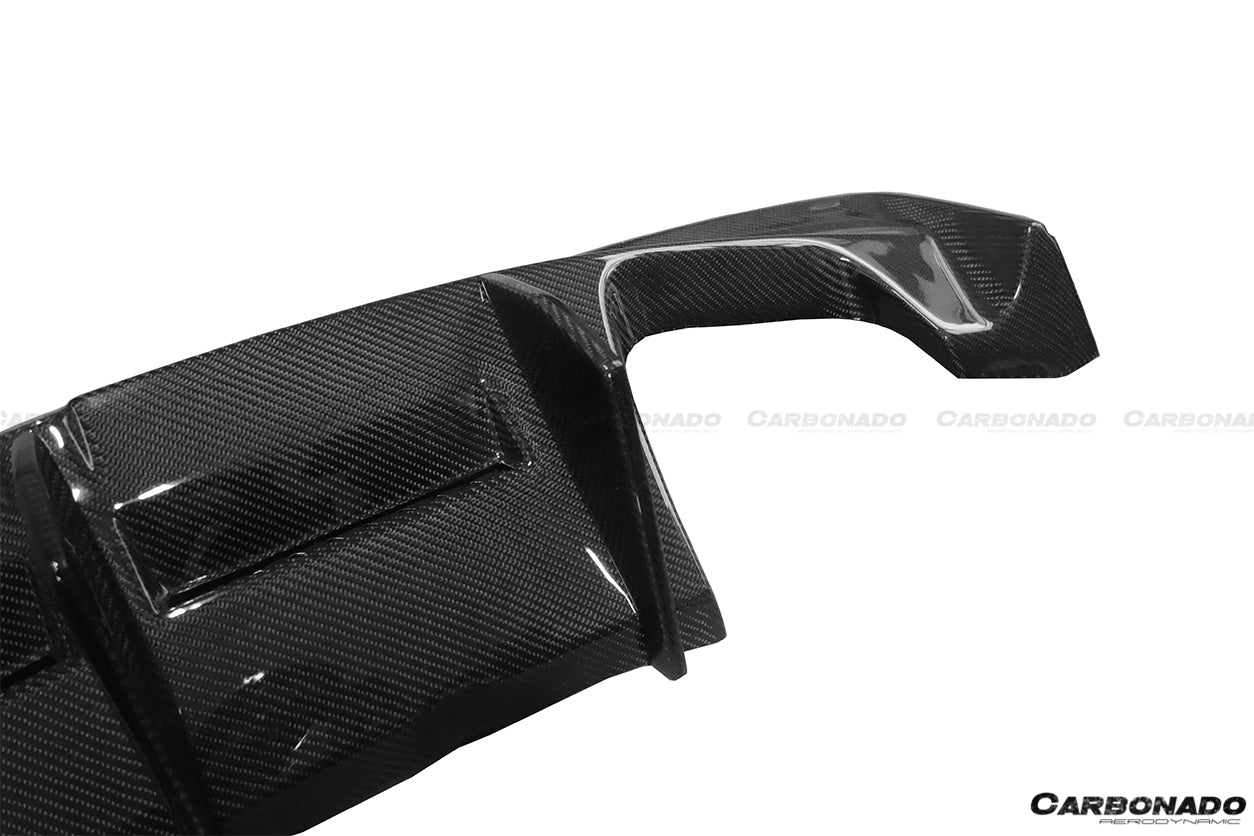 2008-2013 BMW 1M RZ Style Carbon FIber Rear Lip - Carbonado