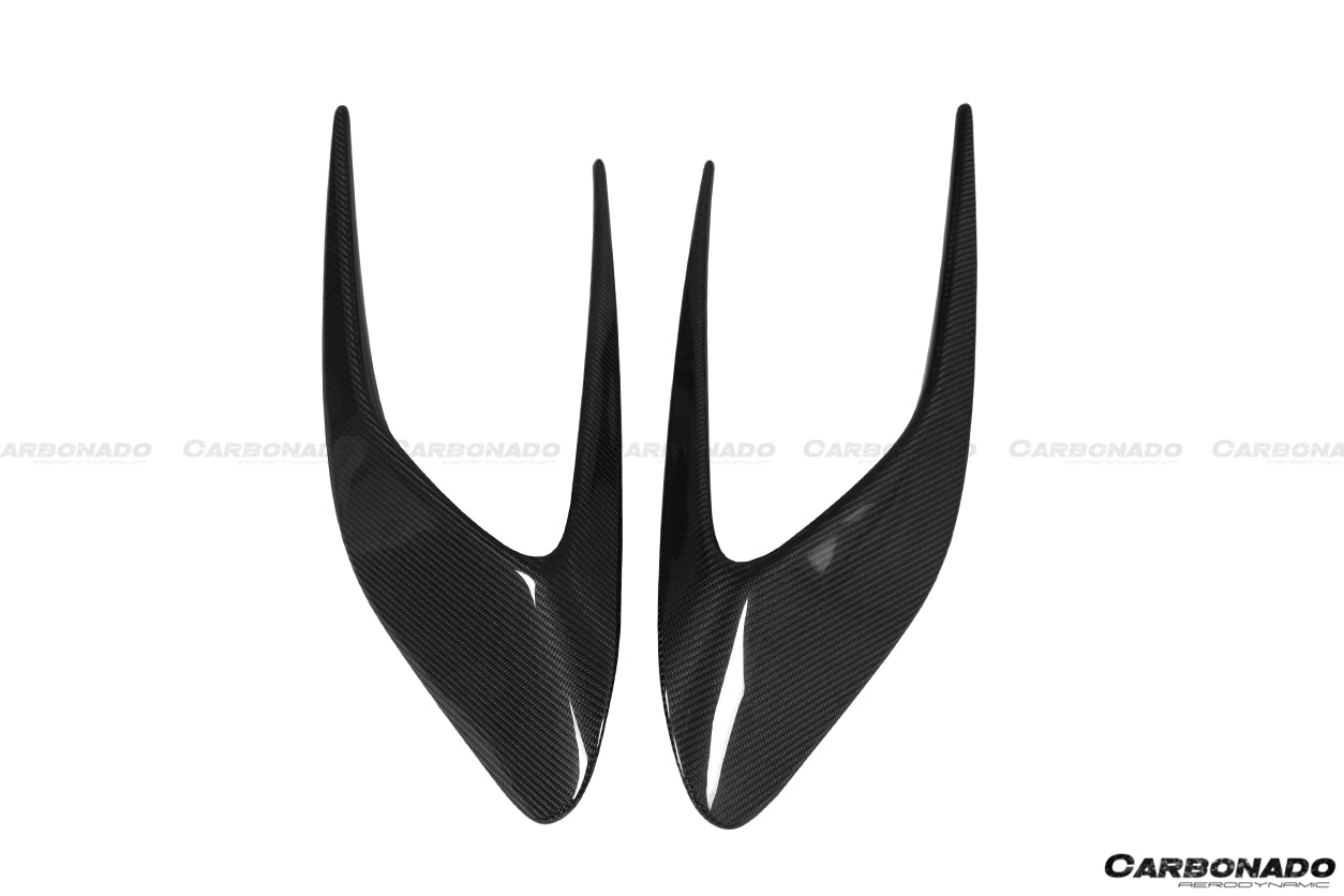 2015-2020 Ferrari 488 GTB/Spyder MSY Style Carbon Fiber Side Air Intake Flaps - Carbonado