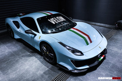 2015-2020 Ferrari 488 GTB/Spyder Pista Style Side Skirts - DarwinPRO Aerodynamics