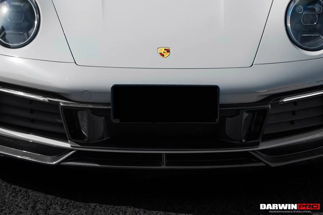 2019-2023 Porsche 911 992 Carrera S/4/4S/Targa/Cabriolet BKSS Style Front Middle Lip - DarwinPRO Aerodynamics