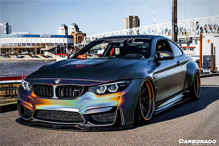 2014-2020 BMW M4 F82 SM Style Carbon Fiber Side Skirts - Carbonado