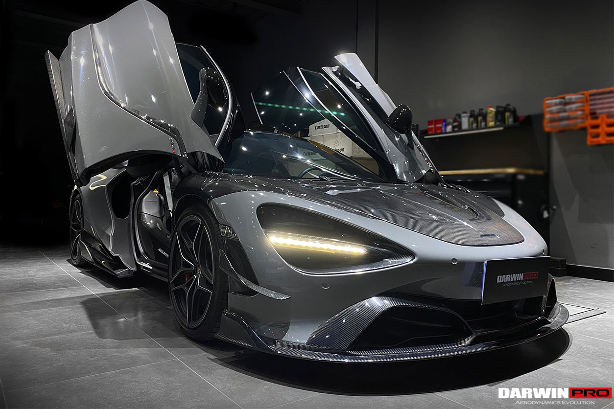 2017-2021 McLaren 720s Se²NWB Style Carbon Fiber Front Lip - DarwinPRO Aerodynamics