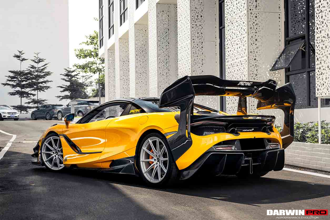 2017-2021 McLaren 720s Se²NWBII Style Carbon Fiber Rear Diffuser - DarwinPRO Aerodynamics