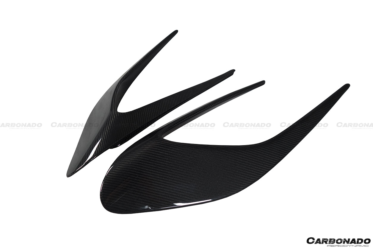 2015-2020 Ferrari 488 GTB/Spyder MSY Style Carbon Fiber Side Air Intake Flaps - Carbonado