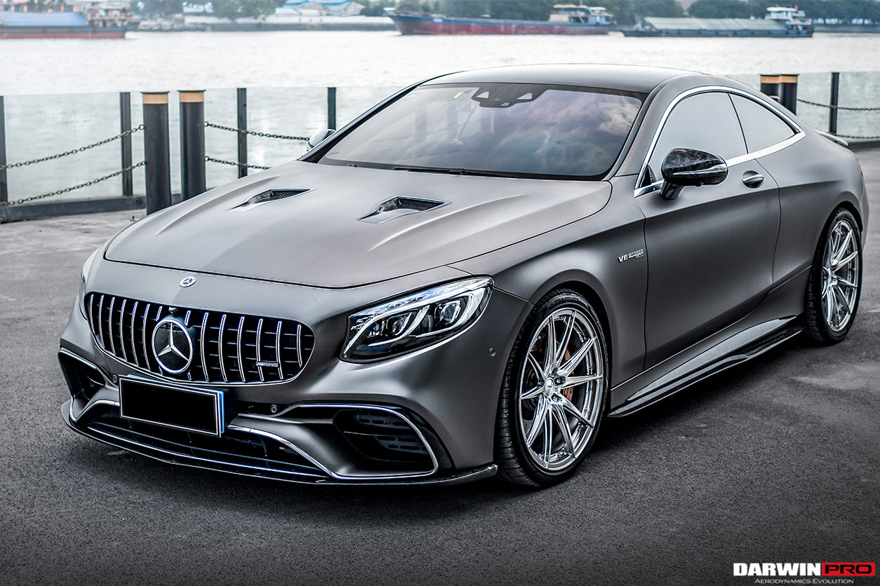 2018-2021 Mercedes Benz C217 S63/S65 AMG Coupe BKSS Style Carbon Fiber Front Lip - DarwinPRO Aerodynamics