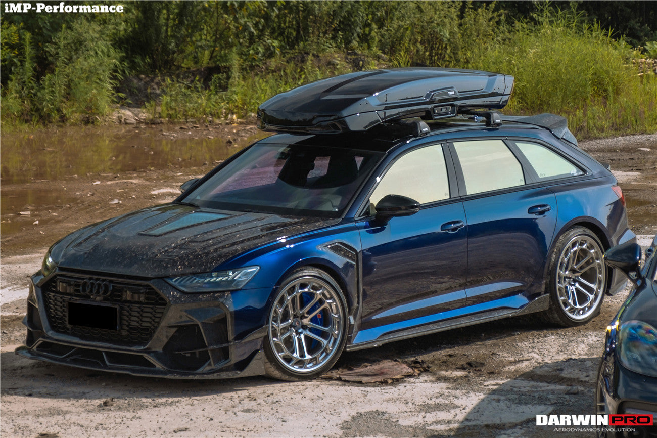2019-2023 Audi RS6 Avant C8 IMP Performance Partial Carbon Fiber Hood - DarwinPRO Aerodynamics