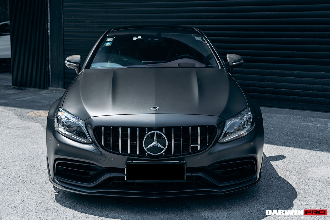 2015-2021 Mercedes Benz W205 C63/S AMG Coupe BKSS Style Carbon Fiber Front Lip - DarwinPRO Aerodynamics