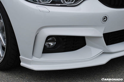 2014-2017 BMW 4 Series F32 F33 M Sport ECC Style Carbon Fiber Front Lip - Carbonado