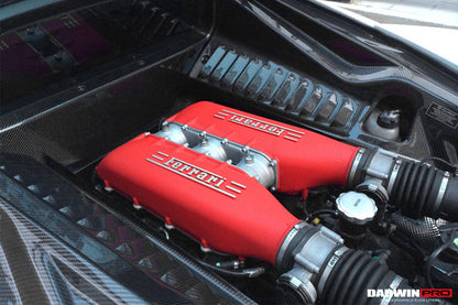 2010-2015 Ferrari 458 Coupe/Speciale Dry Carbon Fiber Engine Bay Panels - DarwinPRO Aerodynamics