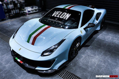 2015-2020 Ferrari 488 GTB/Spyder Pista Style Quarter Panel Side Scoops - DarwinPRO Aerodynamics