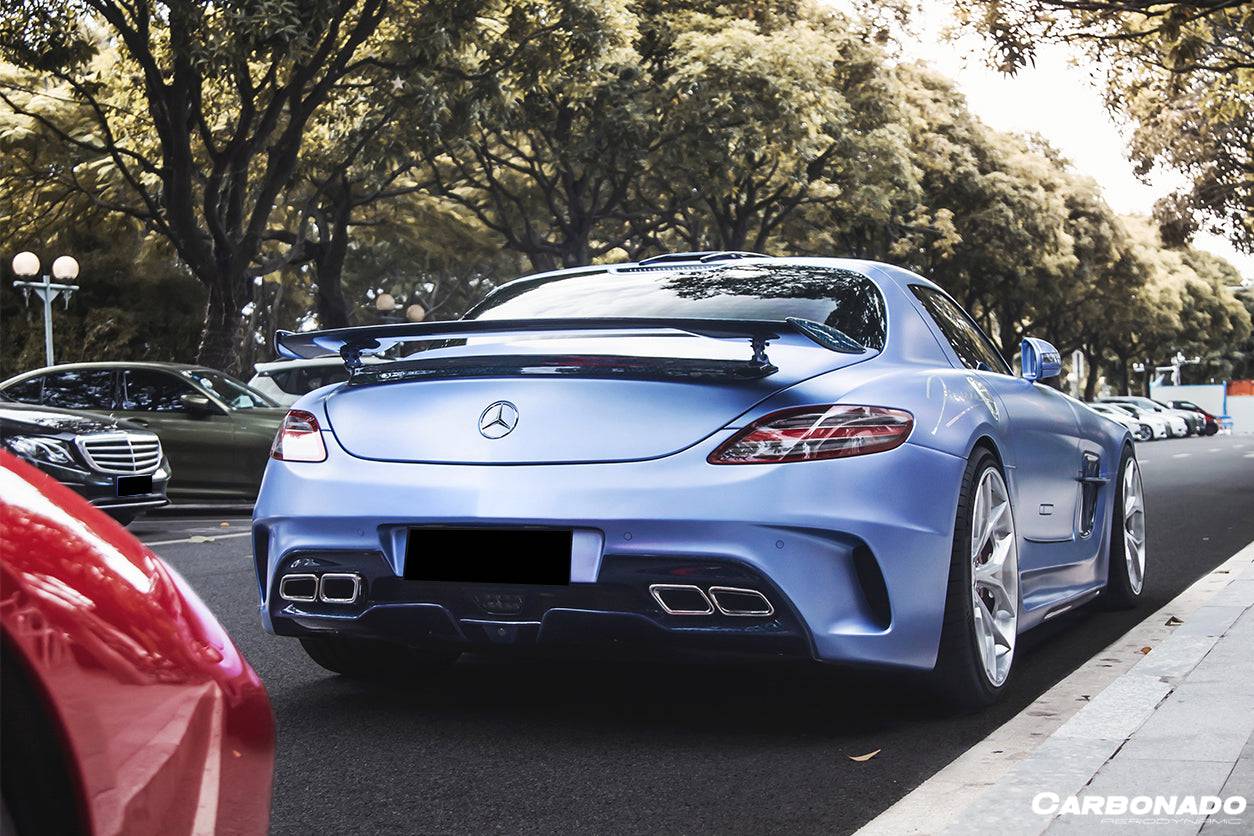 2010-2015 Mercedes Benz W197 SLS AMG BKSS Style Carbon Fiber Trunk Spoiler - Carbonado Aero