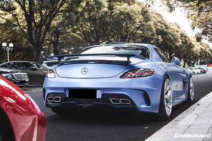 2010-2015 Mercedes Benz W197 SLS AMG BKSS Style Carbon Fiber Trunk Spoiler - Carbonado Aero