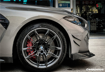 2021-UP BMW M3 G80 M4 G82/G83 MP Style Carbon Fiber Front Canards - Carbonado