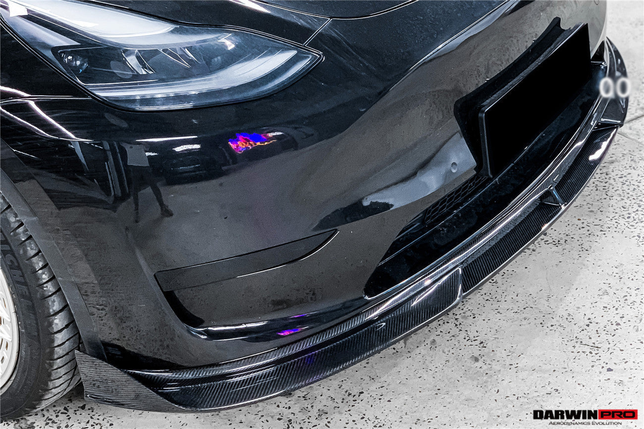 2020-2023 Tesla Model Y IMP Performance Carbon Fiber Front Lip - DarwinPRO Aerodynamics