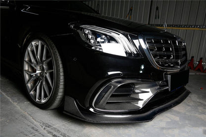 2017-2020 Mercedes Benz S63 AMG W222.2 Sedan MSY Style Carbon Fiber Front Lip - Carbonado Aero