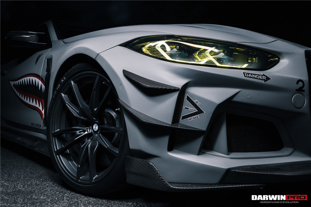 2021-UP BMW M4 G82/G83 BKSSII Style Front Bumper and Front Fender and Side Skirts - DarwinPRO Aerodynamics