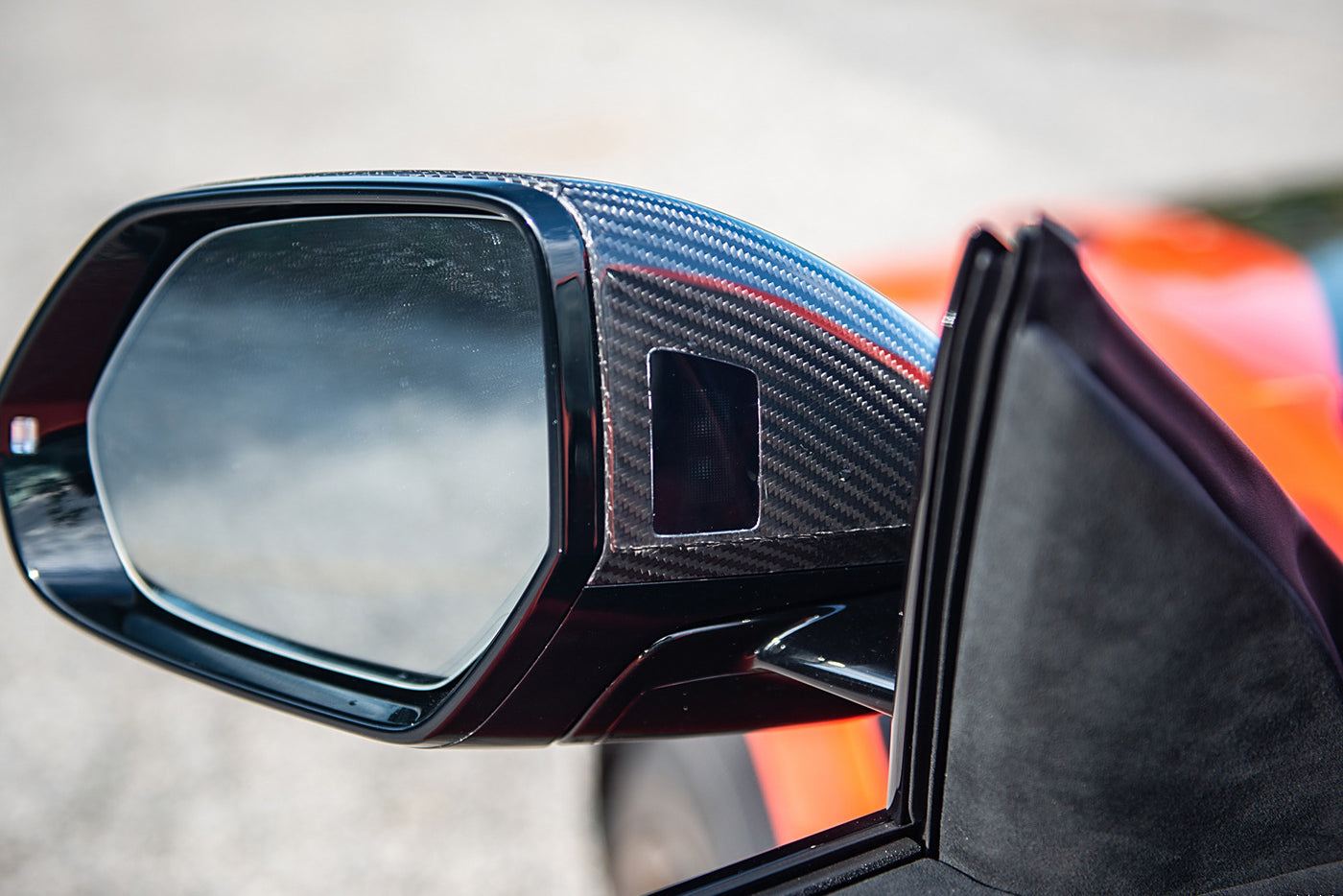 2018-2025 Lamborghini URUS Convert 2023 Performante Dry Carbon Fiber Mirror Housing with BSA holes - DarwinPRO Aerodynamics