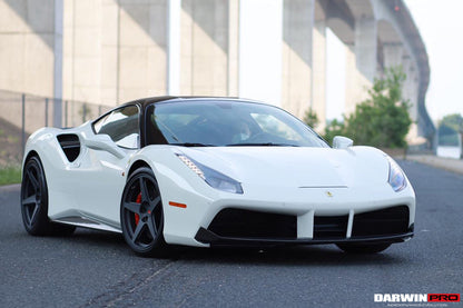 2015-2020 Ferrari 488 GTB/Spyder Carbon Fiber Front Lip - DarwinPRO Aerodynamics