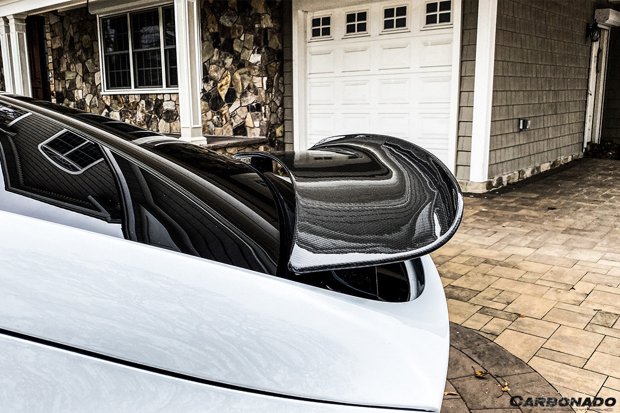 2016-2021 Tesla X SUV RZS Style Carbon Fiber Trunk Spoiler - Carbonado