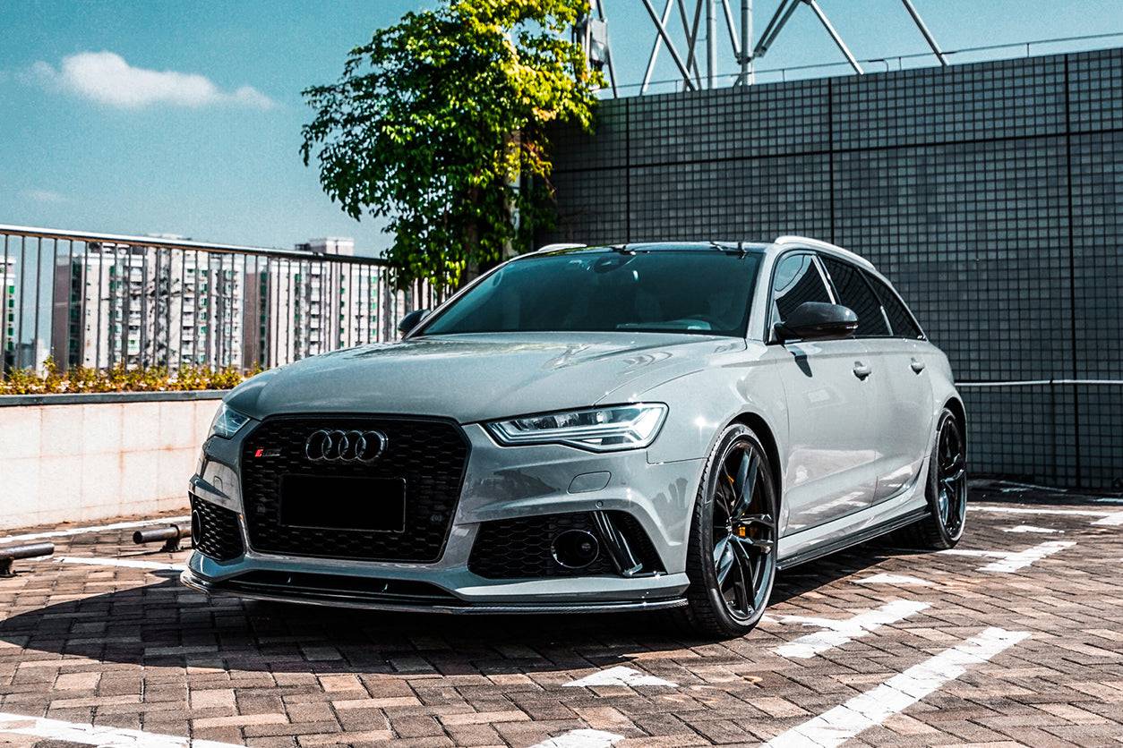 2013-2018 Audi RS6 Avant MN Style Carbon Fiber Front Lip - Carbonado