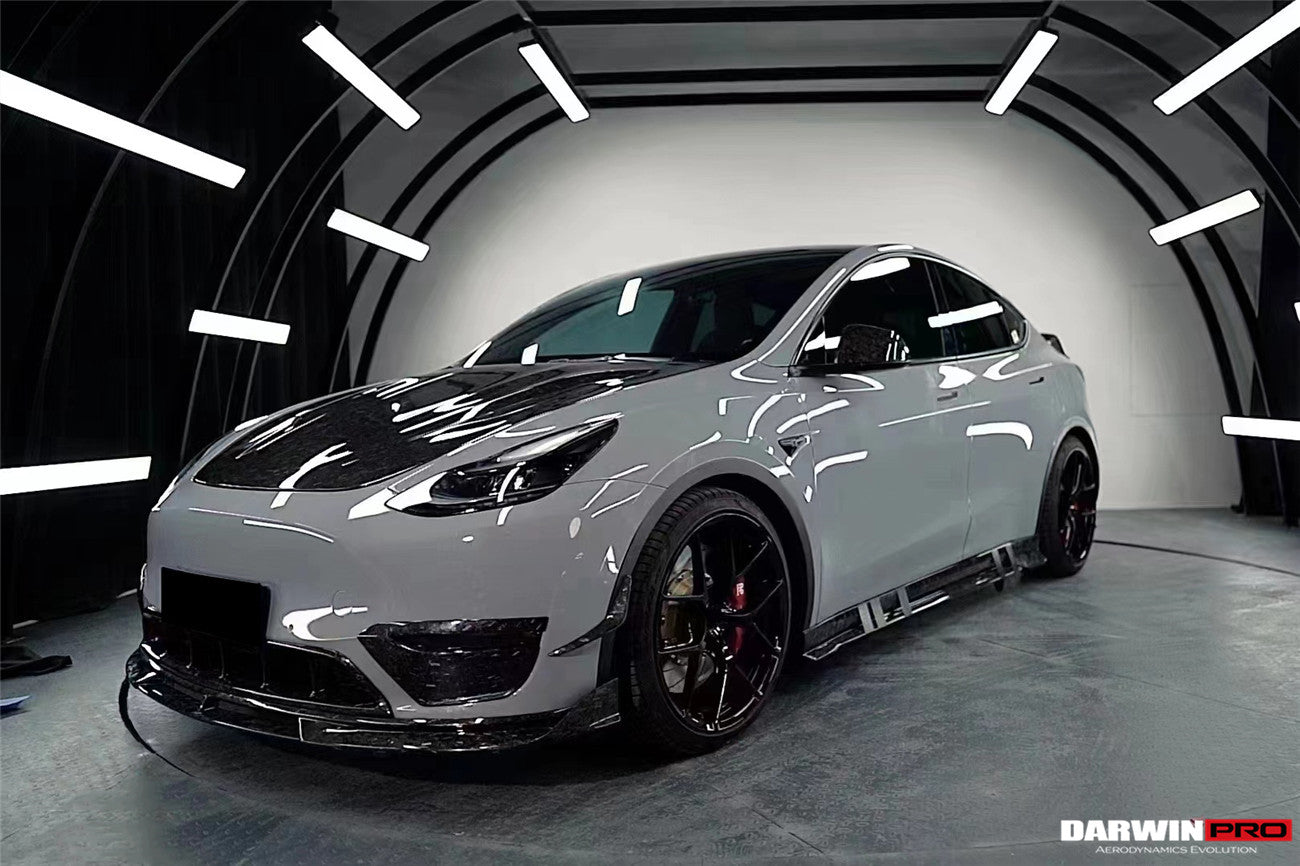 2020-2023 Tesla Model Y IMP Performance Carbon Fiber Front Canards - DarwinPRO Aerodynamics