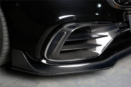 2017-2020 Mercedes Benz S63 W222 Sedan MSY Style Front Bumper Vents - Carbonado