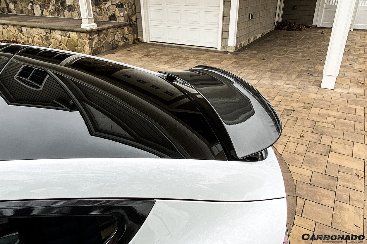 2016-2021 Tesla X SUV RZS Style Carbon Fiber Trunk Spoiler - Carbonado