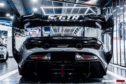 2017-2022 McLaren 720s Se²GTR Style Trunk Wing w/ Side Caps - DarwinPRO Aerodynamics