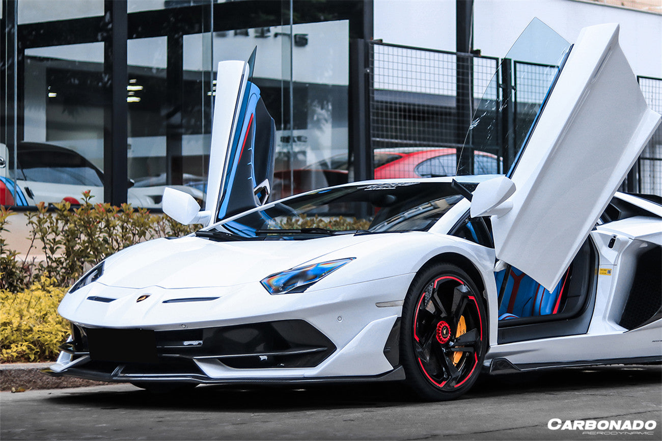 2011-2021 Lamborghini Aventador LP700 LP740 LP750 Coupe/Roadster SVJ Style Part Dry Carbon Fiber Front Bumper - Carbonado