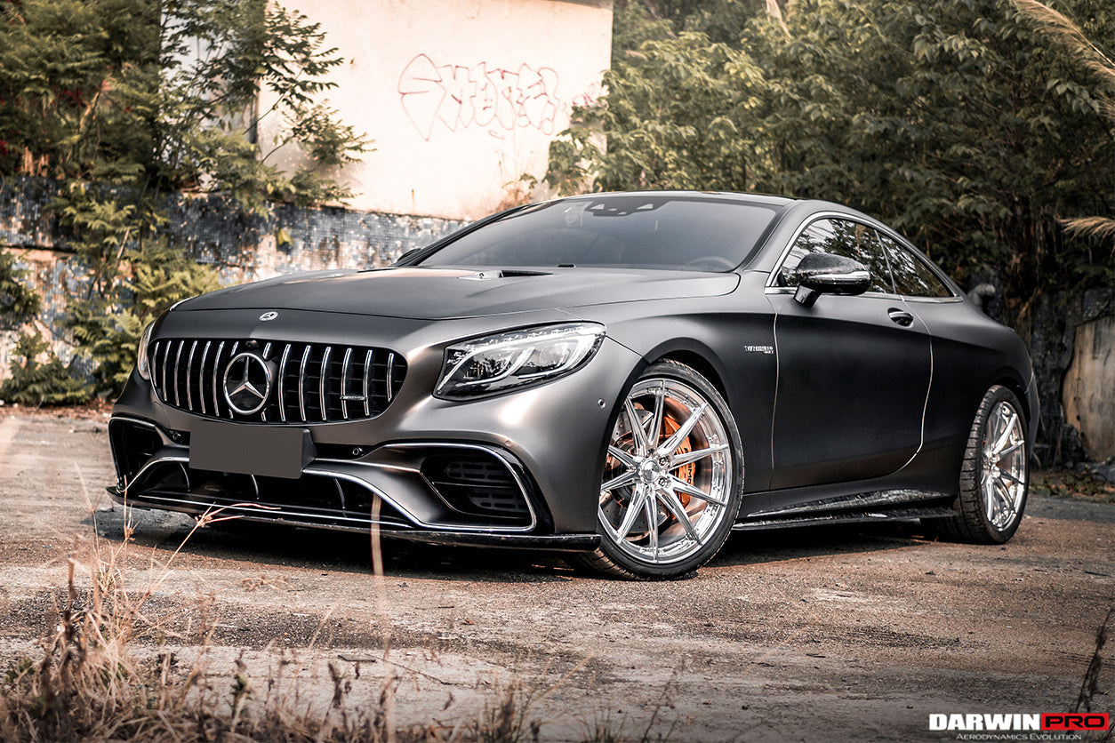 2018-2021 Mercedes Benz C217 S63/S65 AMG Coupe BKSS Style Carbon Fiber Front Lip - DarwinPRO Aerodynamics