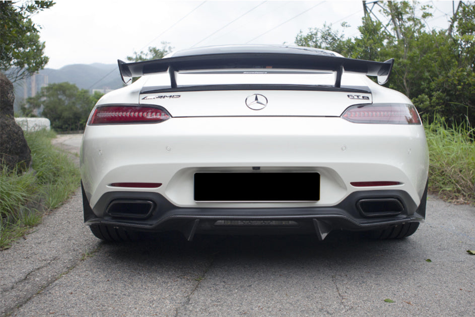 2015-2017 Mercedes Benz AMG GT/GTS RZS Carbon Fiber Rear Diffuser - Carbonado