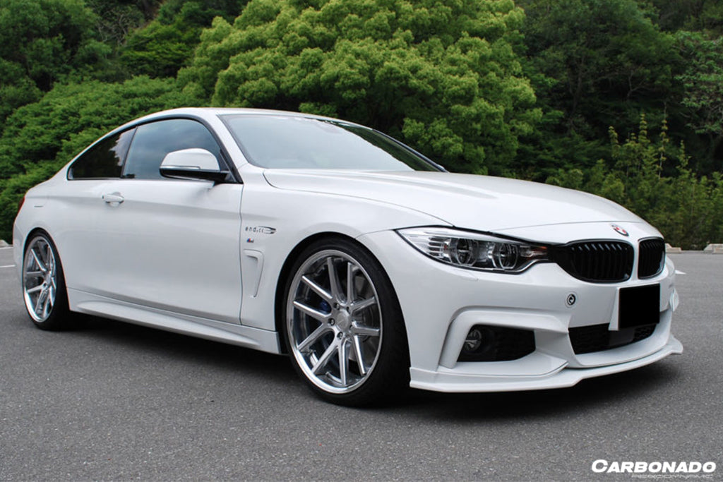 2014-2017 BMW 4 Series F32 F33 M Sport ECC Style Carbon Fiber Front Lip - Carbonado