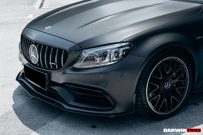 2015-2021 Mercedes Benz W205 C63/S AMG Coupe BKSS Style Carbon Fiber Front Lip - DarwinPRO Aerodynamics