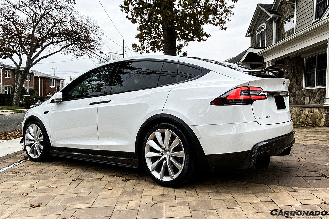 2016-2021 Tesla X SUV RZS Style Carbon Fiber Side Skirts - Carbonado