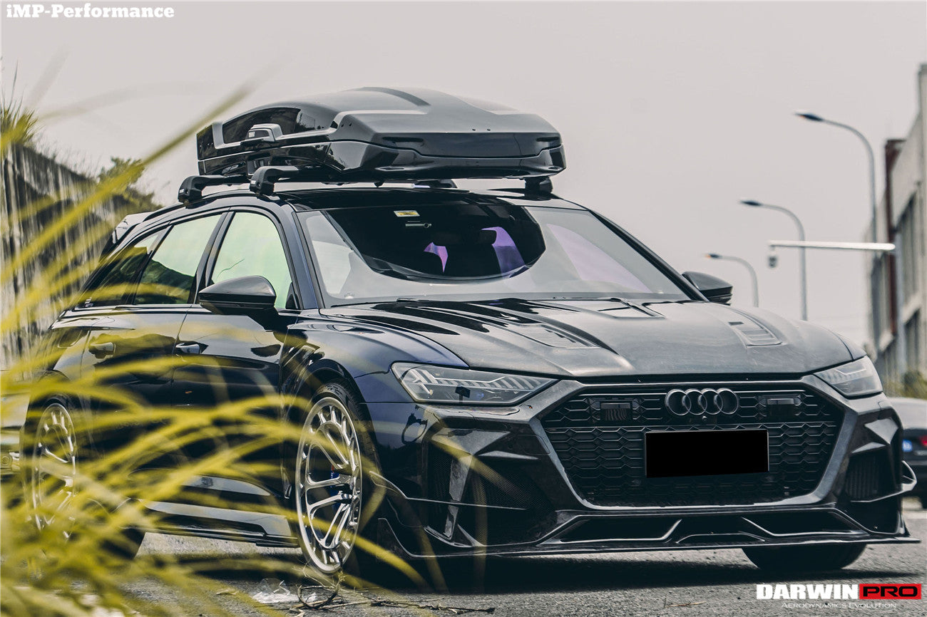 2019-2023 Audi RS6 Avant C8 IMP Performance Partial Carbon Fiber Hood - DarwinPRO Aerodynamics