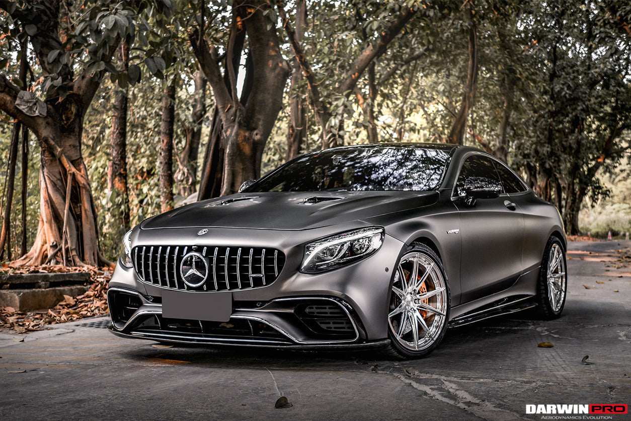 2018-2021 Mercedes Benz C217 S63/S65 AMG Coupe BKSS Style Carbon Fiber Front Lip - DarwinPRO Aerodynamics