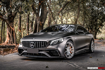 2018-2021 Mercedes Benz C217 S63/S65 AMG Coupe BKSS Style Carbon Fiber Front Lip - DarwinPRO Aerodynamics