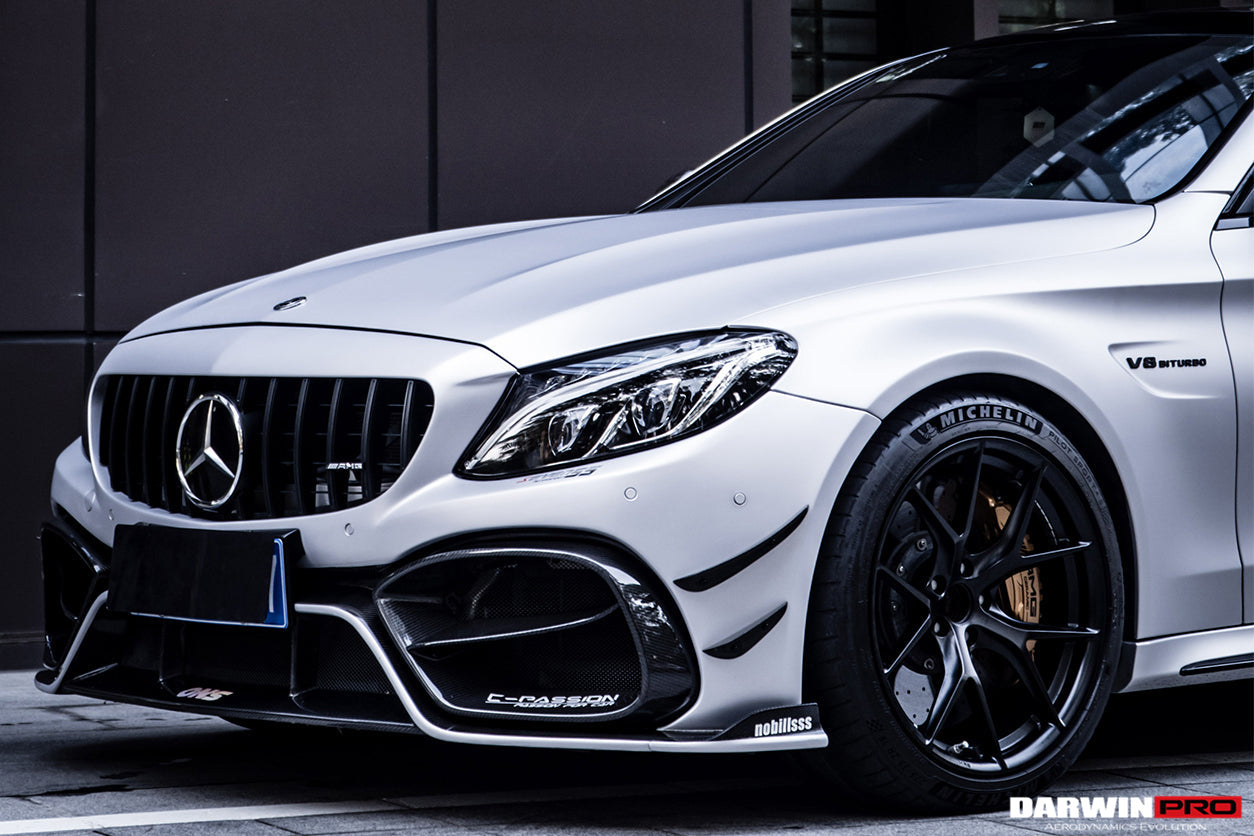 2015-2018 Mercedes Benz W205 C63/S AMG Coupe IMP Performance Partial Carbon Fiber Full Body Kit - DarwinPRO Aerodynamics
