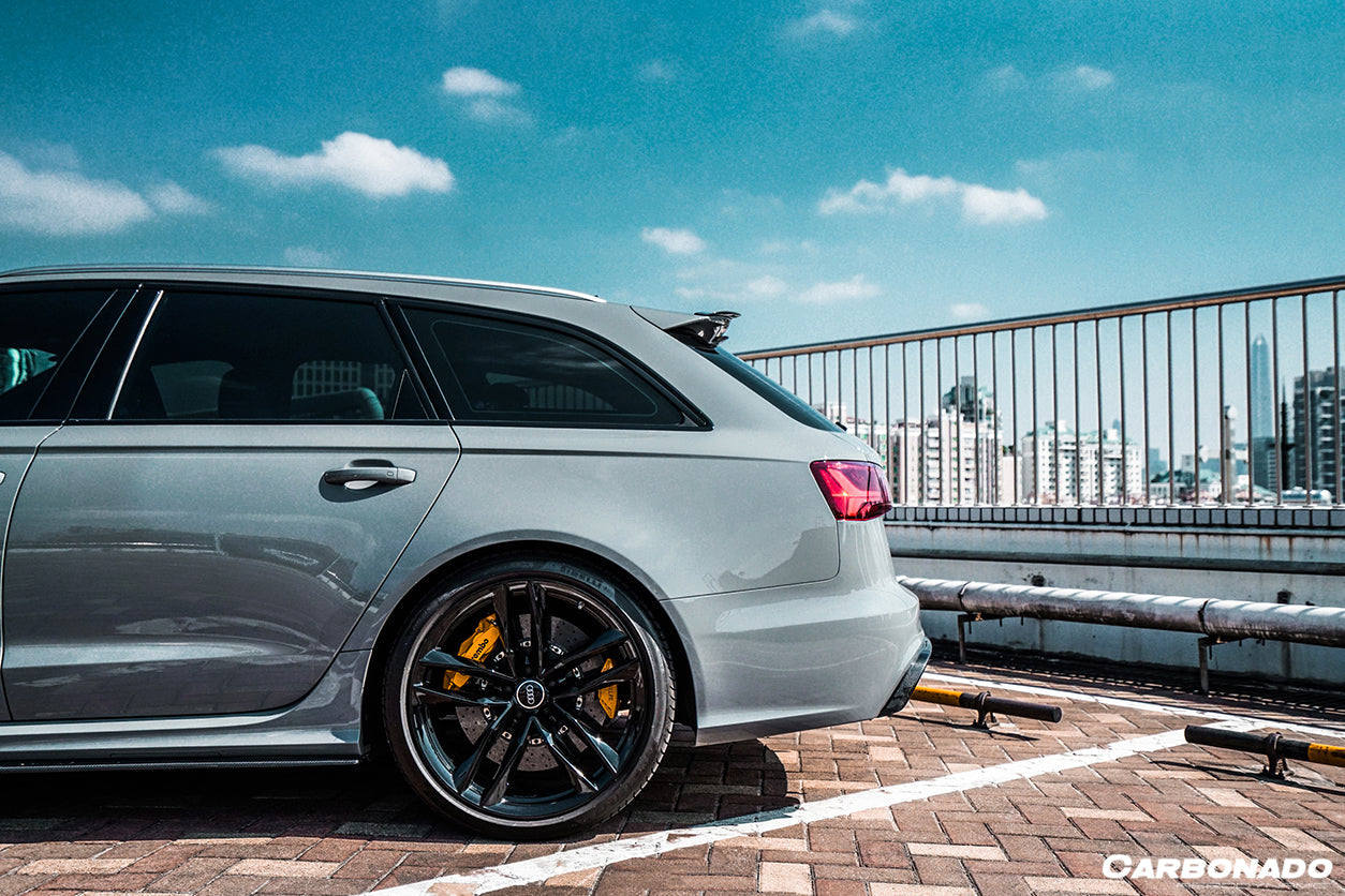 2013-2018 Audi RS6 Avant MN Style Carbon Fiber Roof Spoiler - Carbonado