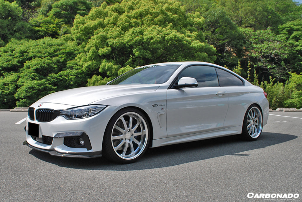 2014-2017 BMW 4 Series F32 F33 M Sport ECC Style Carbon Fiber Front Lip - Carbonado